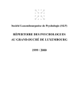 Liste alphabétiques des psychologues