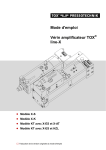 Mode d`emploi Vérin amplificateur TOX line-X