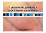 Concevoir un projet EPS avec intervenant extérieur