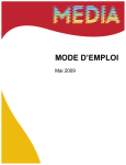 MEDIA Mode d`Emploi Mai 2009 FR