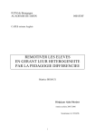 remotiver les eleves en gerant leur heterogeneite par la pedagogie