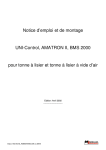 Notice d`emploi et de montage UNI-Control, AMATRON II, BMS 2000