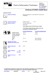 Fiche d`information Technique - SDS