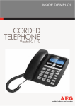 CORDED TELEPHONE