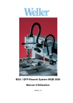 BGA / QFP-Rework System WQB 3000 Manuel d`Utilisation
