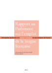 Rapport DGLF 2012 - Défense de la langue française