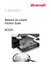 Balance de cuisine Kitchen Scale BC52N