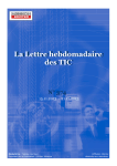 La Lettre hebdomadaire des TIC La Lettre