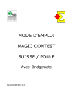 MODE D`EMPLOI MAGIC CONTEST SUISSE / POULE