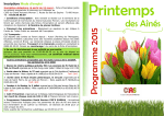 Programme du Printemps des Aînés 2015 - Commune de Lucenay