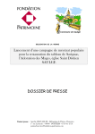 DOSSIER DE PRESSE - Fondation du Patrimoine