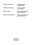 Operating Instructions Tempering Jacket for viscometer