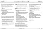 Pèse-bagages digital de précision (0-40 kg) Mode d`emploi