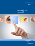 Le marketing sensoriel - Ministère de l`Économie, de l`Innovation et