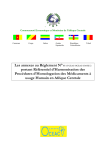 Les annexes au Règlement N°05/13-UEAC-OCEAC-CM-SE