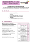 TAXE DE SEJOUR AU REEL 2013 - Mode d`emploi