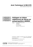 Avis Technique 3/08-579 Dallages en béton additionné de