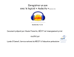 Enregistrer un son avec le logiciel « Audacity