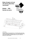 Mode d`emploi et livret des pièces détachées Verti