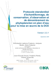 Protocole standardisé d`échantillonnage, de conservation