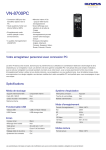 VN-8700PC, Olympus, Audio Recording