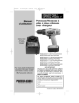 Perceuse/Visseuse à piles à deux vitesses avec chargeur Manuel d