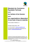 Standard du Commerce Équitable Fairtrade les herbes et les tisanes