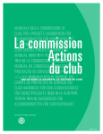 commission Actions de club