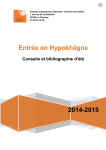 2014-2015 Entrée en Hypokhâgne