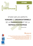 etude sur les aspects humains et organisationnels de la