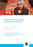 Standard pour les acteurs commerciaux Fairtrade