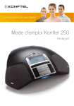 Mode d`emploi Konftel 250