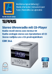 Stereo Uhrenradio mit CD-Player Radio-reveil stereo avec