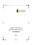 GiiNii™ GN-A19-N Digital Picture Frame User Manual