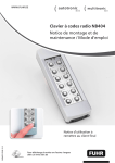 Clavier à codes radio NB404