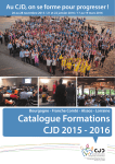 Catalogue Formations CJD 2015 - 2016