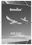 MOS-2710 Avion planeur radiocommandé