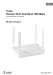 7links Routeur Wi-Fi Dual Band 1200 Mbps Mode d`emploi