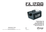 FX1700 fogger - user manual - V2.1