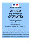 Règlement APRED - Département de la Seine