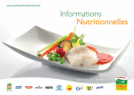 Informations Nutritionnelles - Unilever Pro Nutrition Santé