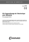 Kit d`apprentissage de l`électronique pour débutants