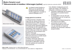 Mode d`emploi court Télécommande et émetteur infrarouges (option