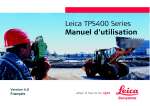 Leica TPS400 Series Manuel d`utilisation