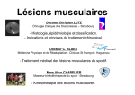 Lésions musculaires - FMC
