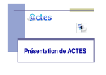 Présentation de ACTES - Préfecture de l`Eure