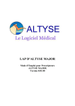 Altyse MAJOR LAP mode d`emploi