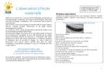 L`observation en maternelle