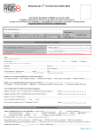 DOSSIER DE 1ère INSCRIPTION 2012-2013