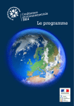 Programme de la conférence environnementale